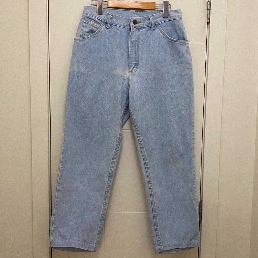 Vintage Wrangler Straight Leg Light Wash Denim